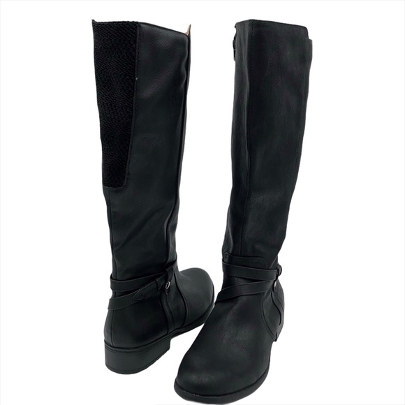 LifeStride Xtrovert Riding Boots, Black, Sz 8.5 - Picture 2 of 13
